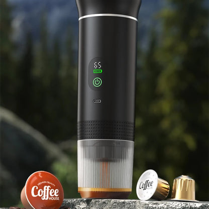 Cafetera Eléctrica Portátil Inalámbrica con Pantalla Digital